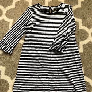KATE SPADE black and white striped dress